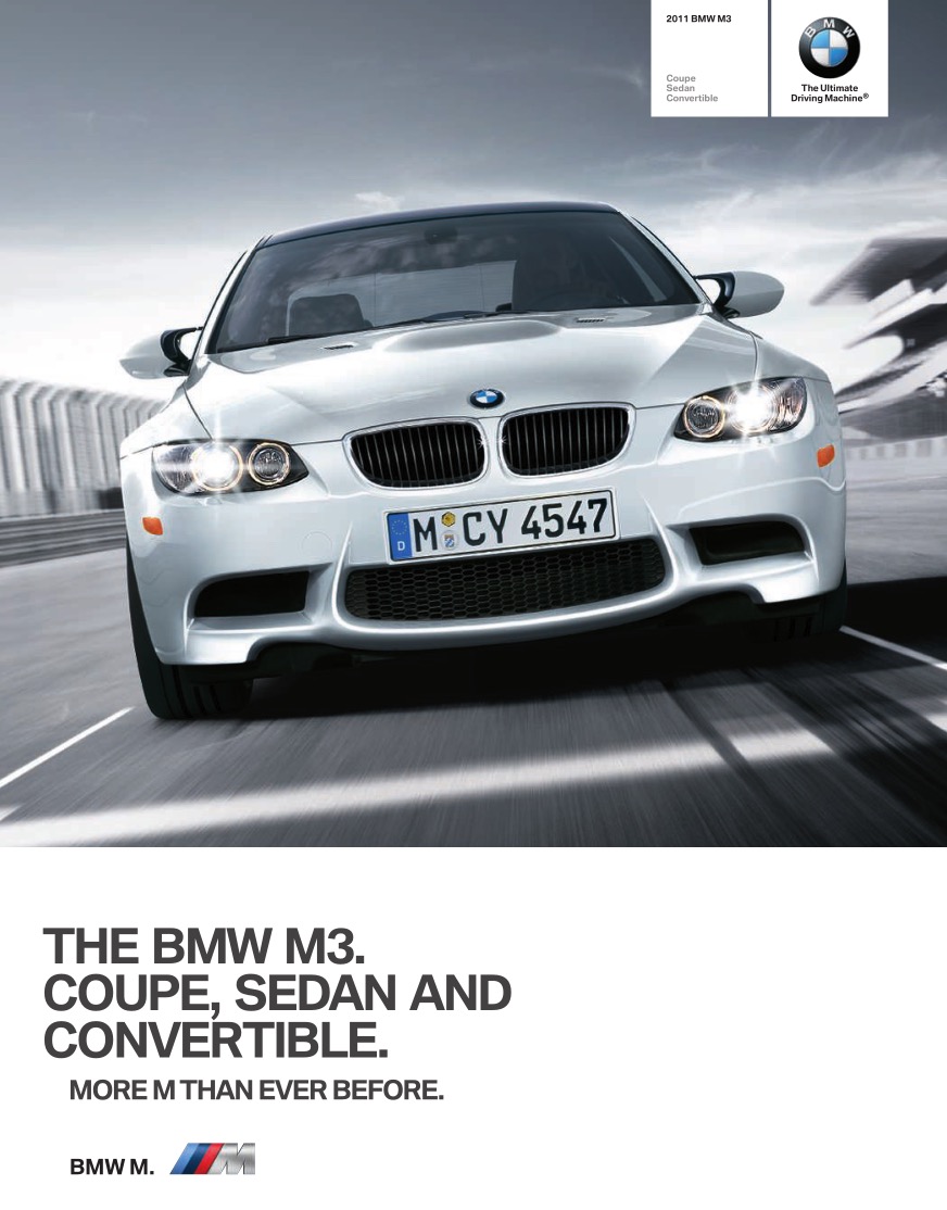 2011 BMW M3 v1 Brochure